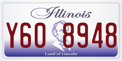 IL license plate Y608948