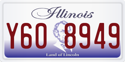 IL license plate Y608949