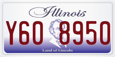 IL license plate Y608950