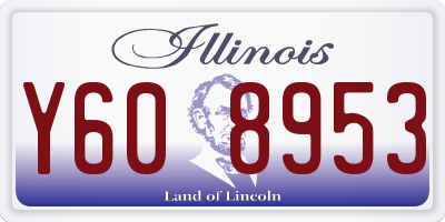 IL license plate Y608953