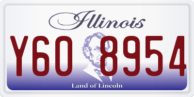 IL license plate Y608954