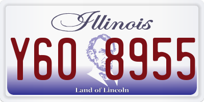 IL license plate Y608955