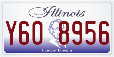 IL license plate Y608956