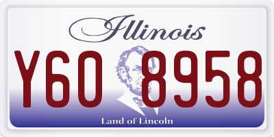 IL license plate Y608958