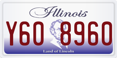 IL license plate Y608960