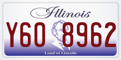 IL license plate Y608962