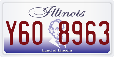 IL license plate Y608963