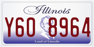IL license plate Y608964