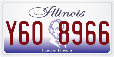 IL license plate Y608966