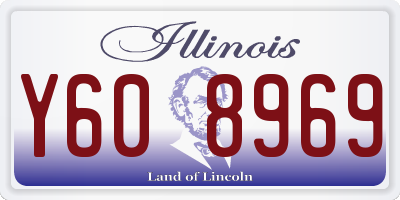 IL license plate Y608969
