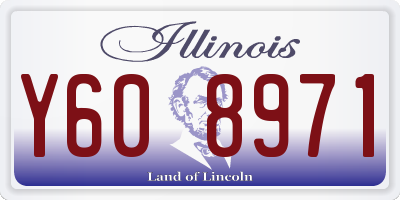 IL license plate Y608971