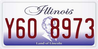 IL license plate Y608973