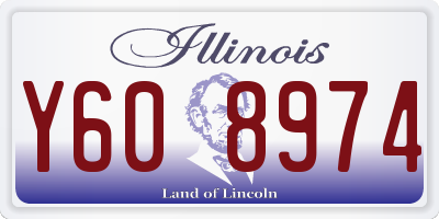 IL license plate Y608974