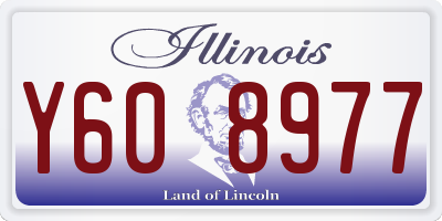 IL license plate Y608977