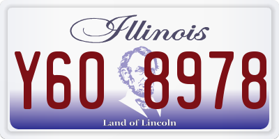 IL license plate Y608978