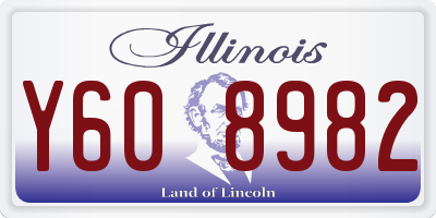 IL license plate Y608982