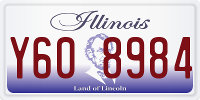 IL license plate Y608984