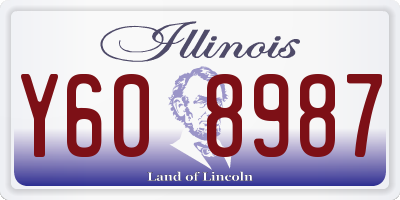 IL license plate Y608987