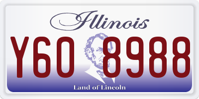 IL license plate Y608988