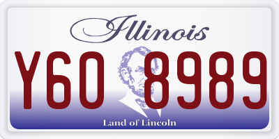 IL license plate Y608989