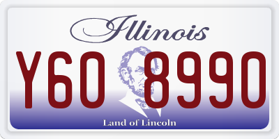 IL license plate Y608990