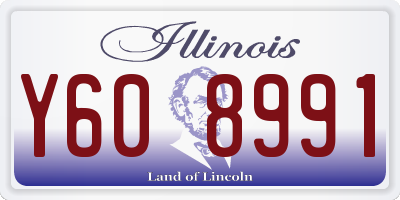 IL license plate Y608991