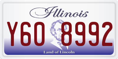 IL license plate Y608992
