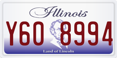 IL license plate Y608994