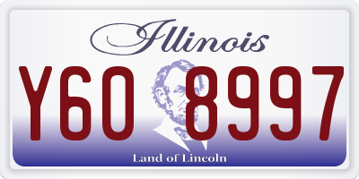 IL license plate Y608997
