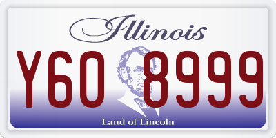 IL license plate Y608999