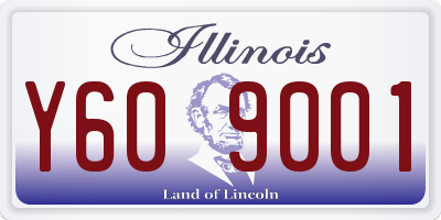 IL license plate Y609001