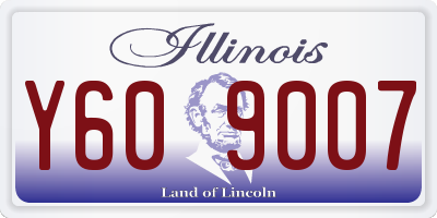 IL license plate Y609007