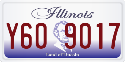 IL license plate Y609017