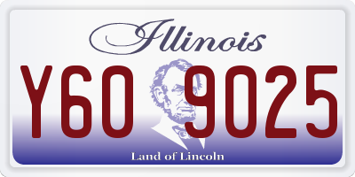 IL license plate Y609025