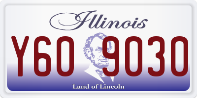 IL license plate Y609030