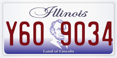 IL license plate Y609034