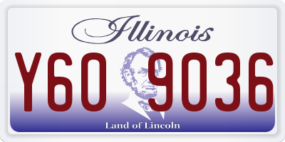 IL license plate Y609036