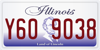 IL license plate Y609038