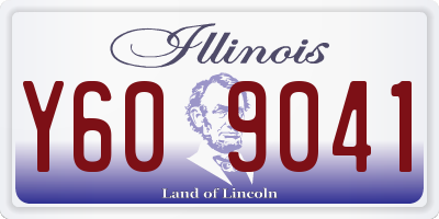 IL license plate Y609041