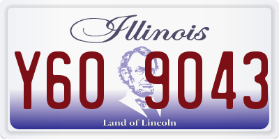 IL license plate Y609043