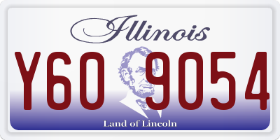 IL license plate Y609054