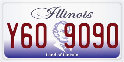 IL license plate Y609090