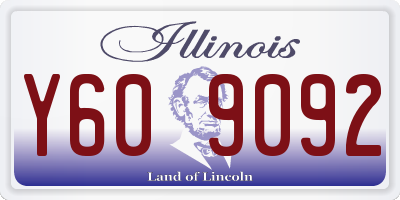 IL license plate Y609092