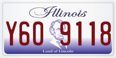 IL license plate Y609118