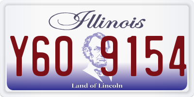 IL license plate Y609154