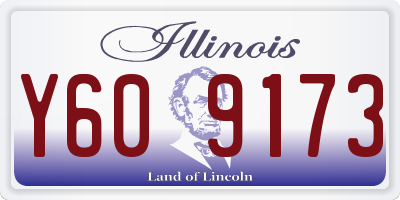 IL license plate Y609173