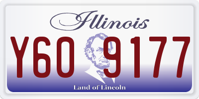 IL license plate Y609177