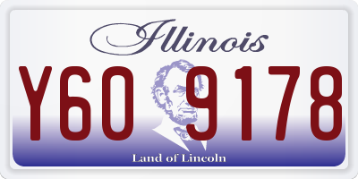 IL license plate Y609178