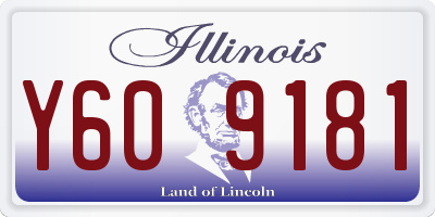 IL license plate Y609181