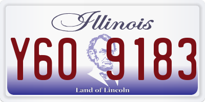 IL license plate Y609183